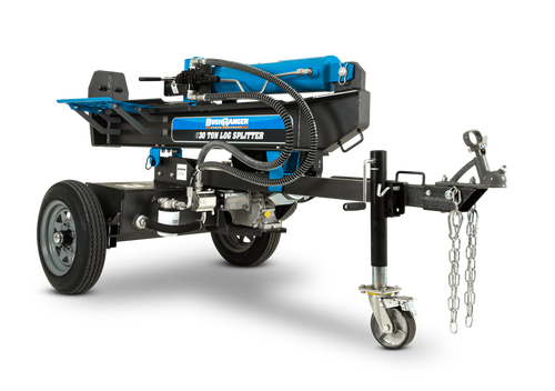 BushRanger 30 Ton Log Splitter - Larger Wheel Hubs and Wheels Larger Log Cradle